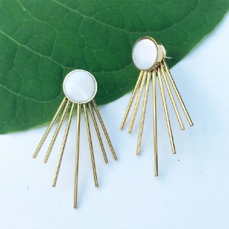 Opportunity Ear Jacket Earrings - Mother of Pearl, China Notch Collar Jacket Peter Pan Collar Jacket Cowl Neck Jacket Opportunity Ear Jacket Earrings - Mother of Pearl, China Notch Collar Jacket Peter Pan Collar Jacket Cowl Neck Jacket