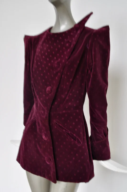Rare Schiaparelli avantgarde velvet jacket 1940s V-Neck Jacket Boat Neck Jacket Square Neck Jacket Rare Schiaparelli avantgarde velvet jacket 1940s V-Neck Jacket Boat Neck Jacket Square Neck Jacket