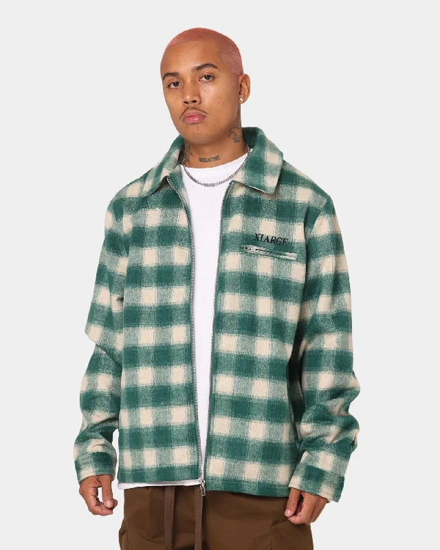 X-Large Slash Jacket Green Anorak Shell Jacket Lightweight Jacket