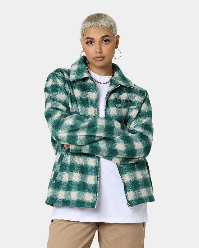 X-Large Slash Jacket Green Wool Jacket Cashmere Jacket Tweed Jacket