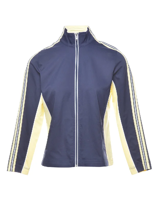 Zip Front Jacket - M Fleece Fabric Down Fabric Feather Fabric
