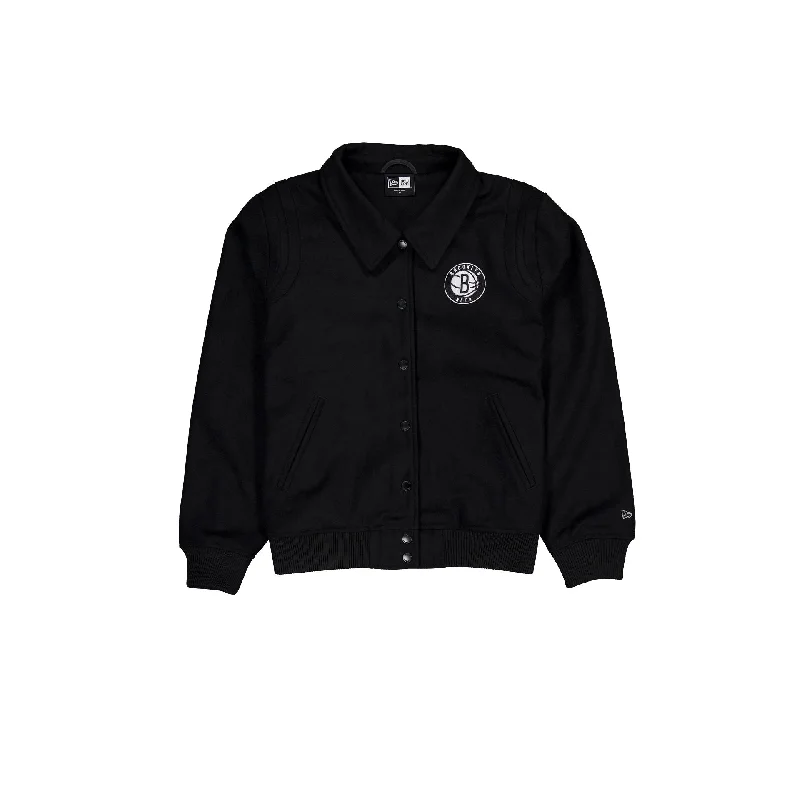 Brooklyn Nets Sport Night Women's Jacket Denim Jacket Leather Jacket Suede Jacket