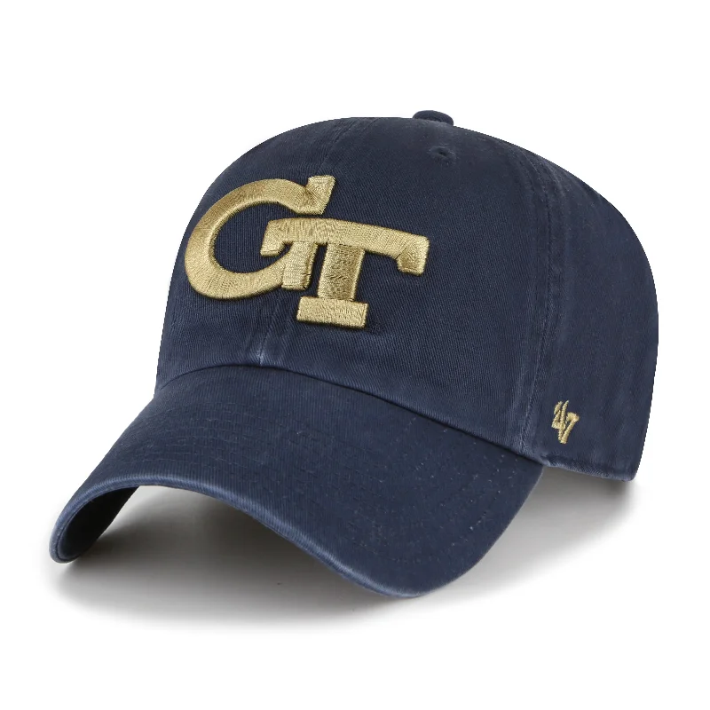 GEORGIA TECH YELLOW JACKETS '47 CLEAN UP Denim Jacket Leather Jacket Suede Jacket