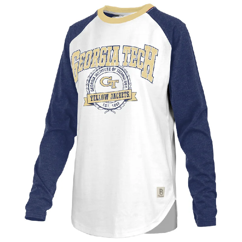 Ladies Georgia Tech Yellow Jackets Brooking Long Sleeve Cotton Jacket Linen Jacket Terry Jacket Ladies Georgia Tech Yellow Jackets Brooking Long Sleeve Cotton Jacket Linen Jacket Terry Jacket