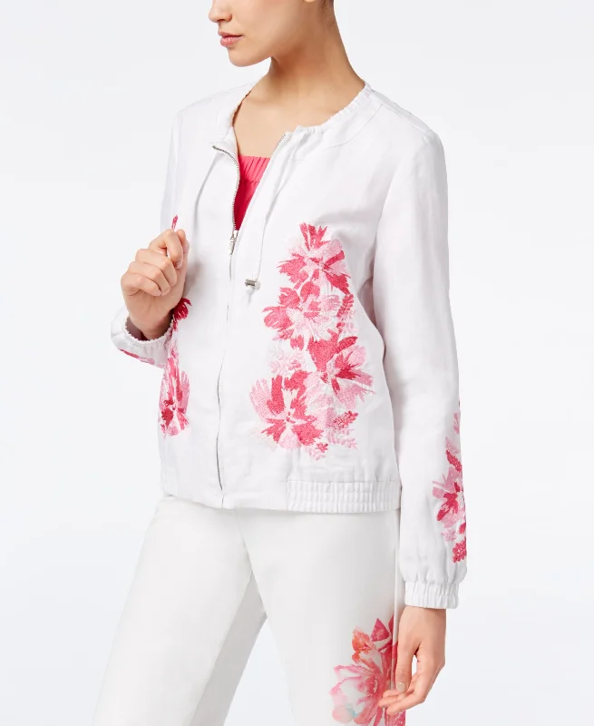 INC International Concepts Petite Embroidered Bomber Jacket V-Neck Jacket Boat Neck Jacket Square Neck Jacket INC International Concepts Petite Embroidered Bomber Jacket V-Neck Jacket Boat Neck Jacket Square Neck Jacket