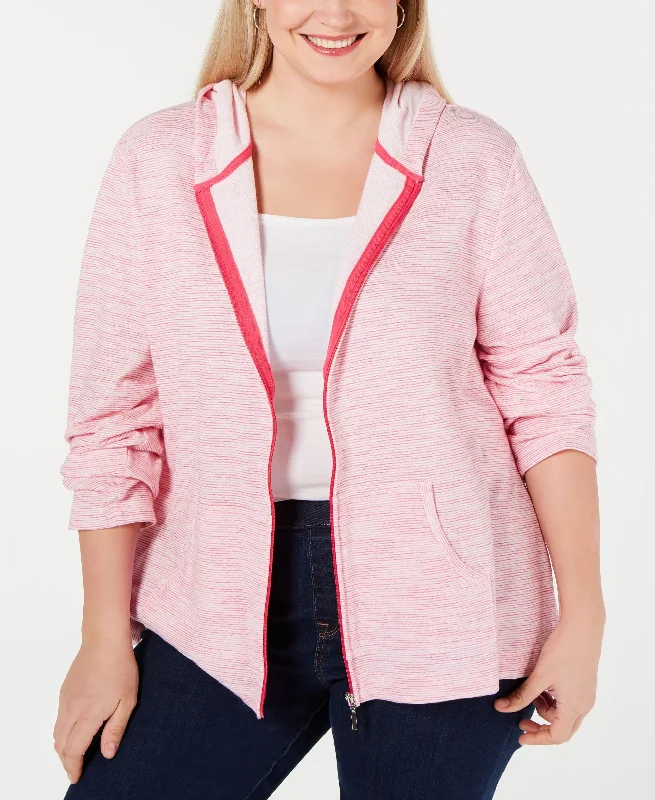 Karen Scott Petite Striped Hoodie Jacket Corduroy Jacket Velvet Jacket Brocade Jacket Karen Scott Petite Striped Hoodie Jacket Corduroy Jacket Velvet Jacket Brocade Jacket