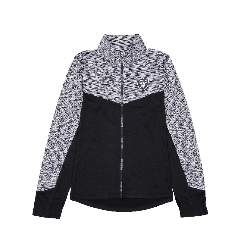 Las Vegas Raiders Active Women's Jacket A-Line Jacket Boat Neck Shawl Collar