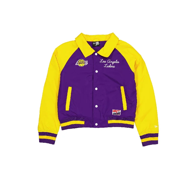 Los Angeles Lakers Throwback Women's Jacket Quilted Jacket Puffer Jacket Insulated Jacket Los Angeles Lakers Throwback Women's Jacket Quilted Jacket Puffer Jacket Insulated Jacket