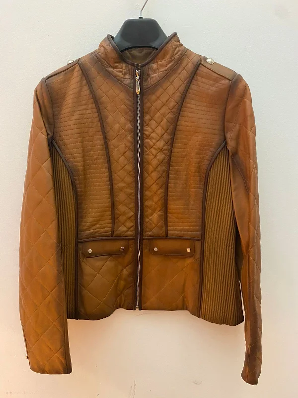 M306COC - Cuadra maple western fashion lambskin leather jacket for women Front Pockets Side Pockets Patch Pockets M306COC - Cuadra maple western fashion lambskin leather jacket for women Front Pockets Side Pockets Patch Pockets