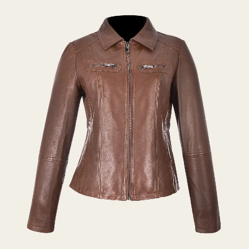 MCMP004 - Cuadra brown dress casual fashion sheepskin leather jacket for women Denim Jacket Leather Jacket Suede Jacket MCMP004 - Cuadra brown dress casual fashion sheepskin leather jacket for women Denim Jacket Leather Jacket Suede Jacket