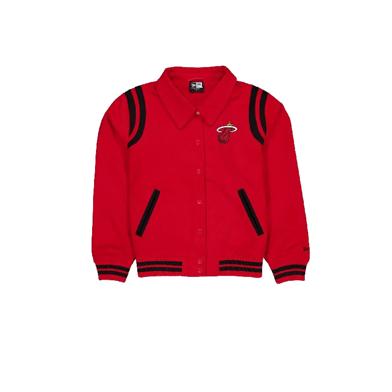 Miami Heat Sport Night Women's Jacket Rayon Jacket Velvet Jacket Corduroy Jacket