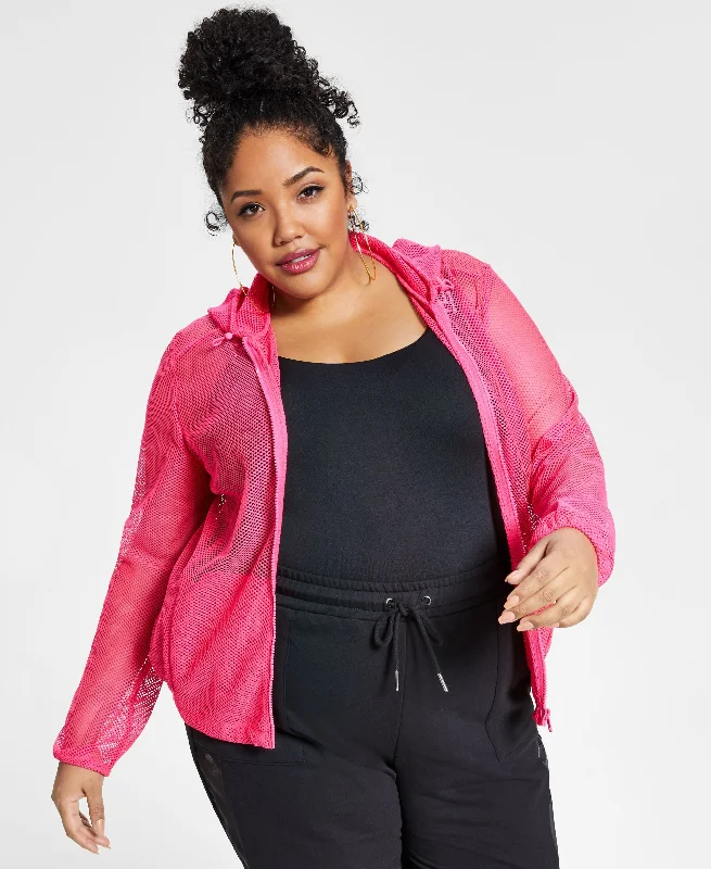 Nina Parker Trendy Plus Size Mesh Hoodie Jacket Print Jacket Jacquard Jacket Patchwork Jacket Nina Parker Trendy Plus Size Mesh Hoodie Jacket Print Jacket Jacquard Jacket Patchwork Jacket