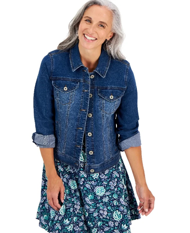 Petite Denim Jacket Tailored Jacket Straight Jacket A-Line Jacket
