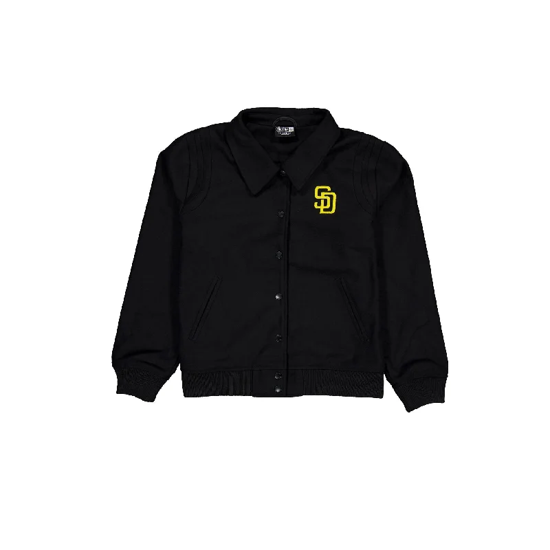 San Diego Padres Sport Night Women's Jacket Print Jacket Jacquard Jacket Embroidered Jacket San Diego Padres Sport Night Women's Jacket Print Jacket Jacquard Jacket Embroidered Jacket