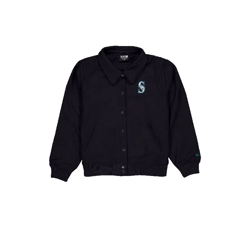 Seattle Mariners Sport Night Women's Jacket Hooded Jacket Caped Jacket Shawl Collar Jacket Seattle Mariners Sport Night Women's Jacket Hooded Jacket Caped Jacket Shawl Collar Jacket