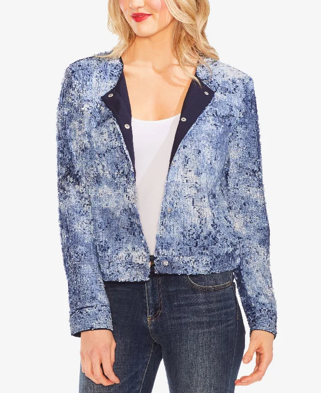 Vince Camuto Sequined Bomber Jacket V-Neck Jacket Boat Neck Jacket Square Neck Jacket Vince Camuto Sequined Bomber Jacket V-Neck Jacket Boat Neck Jacket Square Neck Jacket