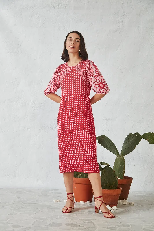 Inspire Dress - Red Print