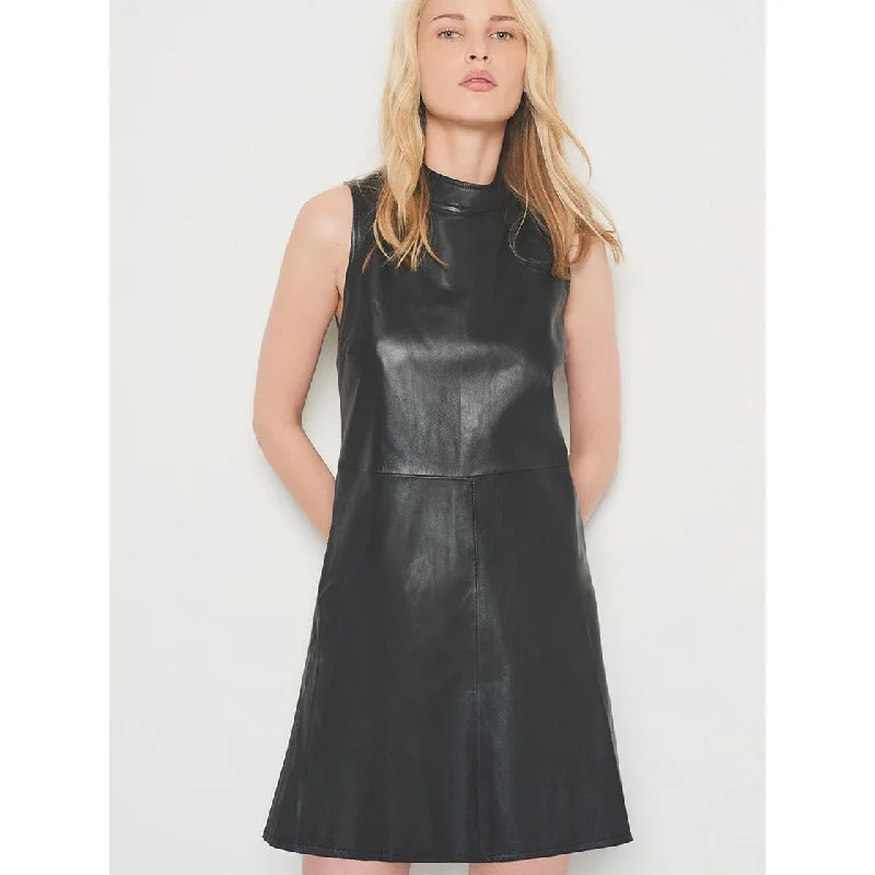 AS by DF Crawford Upcycled Leather Dress