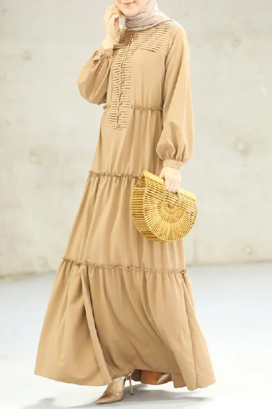 Beige Comfort Dress