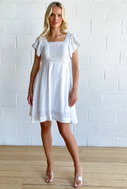 Beth Dress - White
