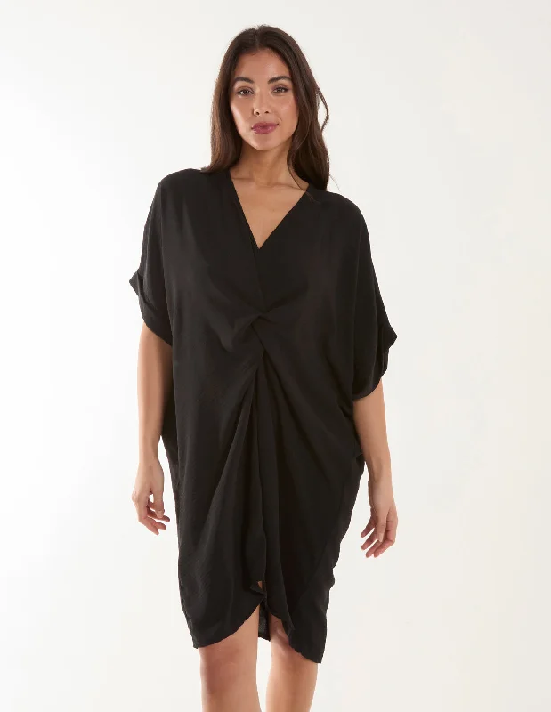 Twist Front Tunic Dress