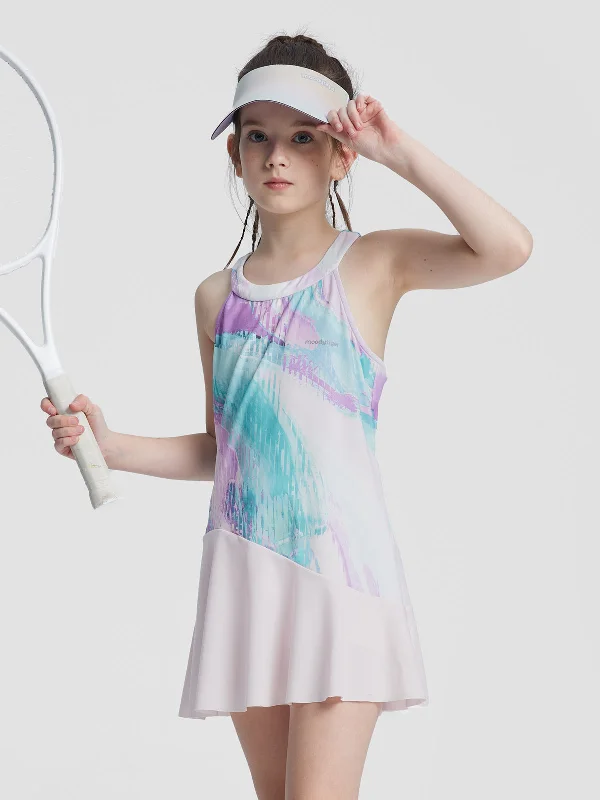 Block Print Skater Dress