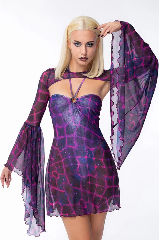 Cosmic Witch Bodysuit Outlined Dress