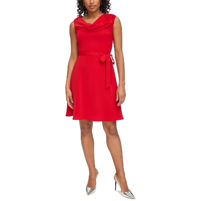 DKNY Womens    Fit & Flare Dress