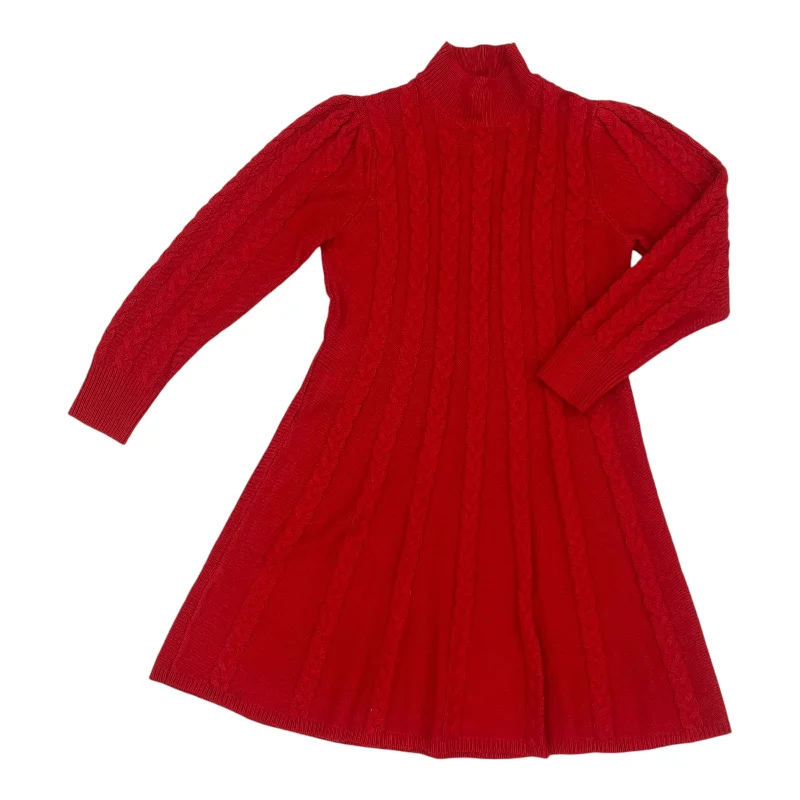 Dress Sweater By Jessica Howard In Red, Size:Lp