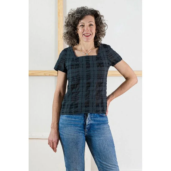 Liesl + Co. Laureles Square-Neck Top and Dress Paper Pattern