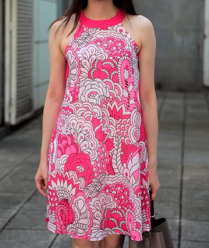 Orbi A-line Halter Dress