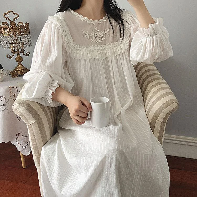 Women Pure cotton lace nightdress