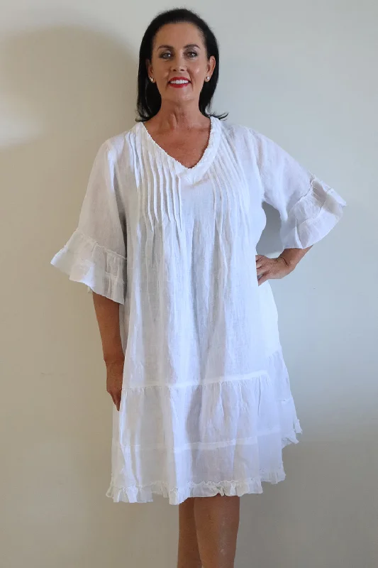 Rubyyaya Hvar Dress White