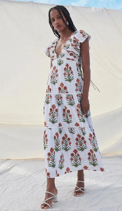Saylor NYC Sallyann Dress - Desert Coral