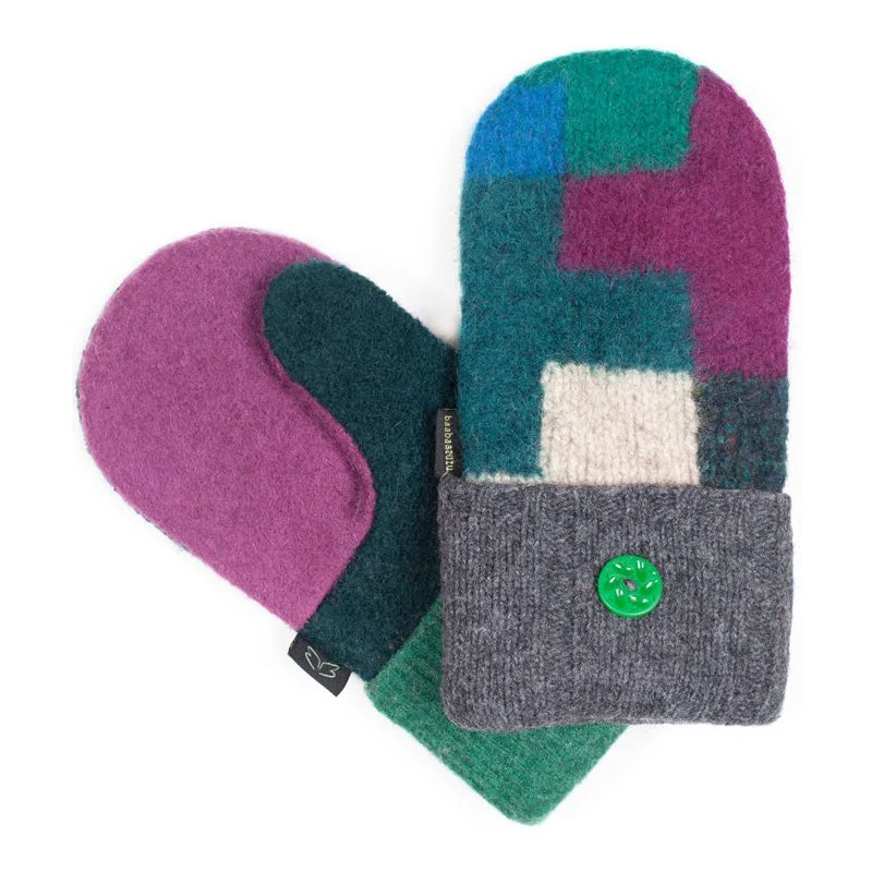 Baabaazuzu Sweater Jewel Mittens Terry Blend Velvet Blend Canvas Blend