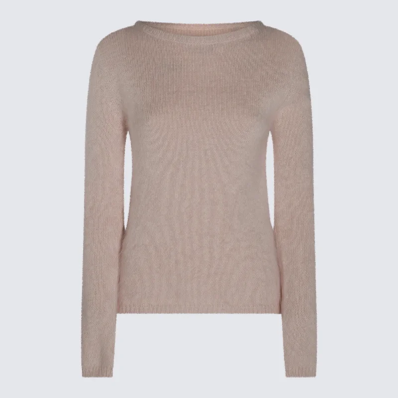 Blumarine Sweaters Real Fur Shearling Chenille