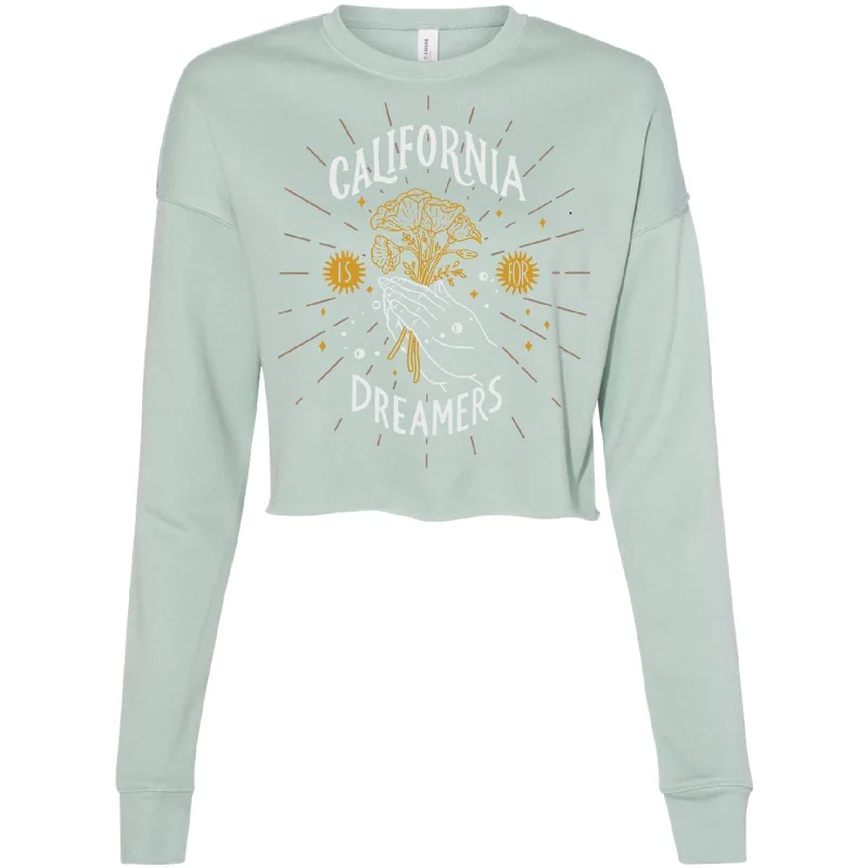 California Dreamers Cropped Sweater Terry Terry Cloth Terry Knit