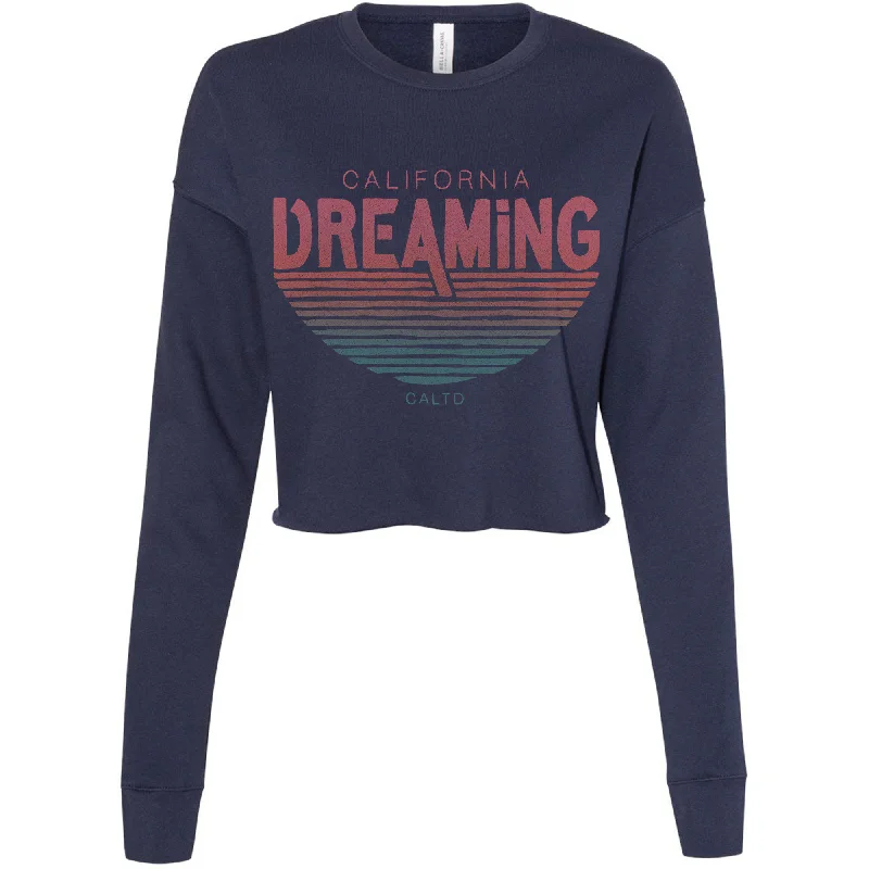 California Dreaming Cropped Sweater Zippered Front Buttoned Front Snap Front