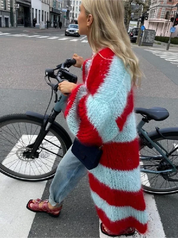 Womens Mohair Sweaters Chic Autumn Color Fur Knit Long Coat Women Notch Collar Peter Pan Collar Cowl Neck Womens Mohair Sweaters Chic Autumn Color Fur Knit Long Coat Women Notch Collar Peter Pan Collar Cowl Neck