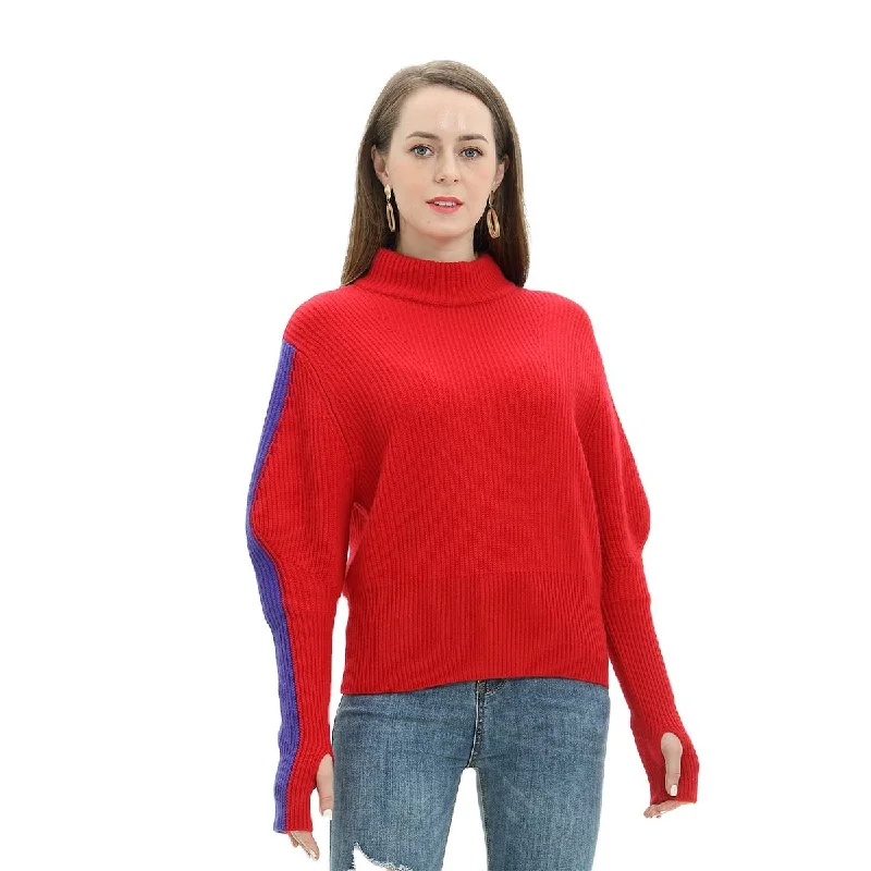 Knitted Sweater women LOW MOQ Custom rib thick knit top for ladies Chenille Fabric Brocade Fabric Lace Fabric Knitted Sweater women LOW MOQ Custom rib thick knit top for ladies Chenille Fabric Brocade Fabric Lace Fabric