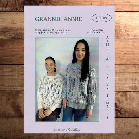 Grannie Annie 164 - Aimee and Kelsey's Jumpers Solid Print Embellished