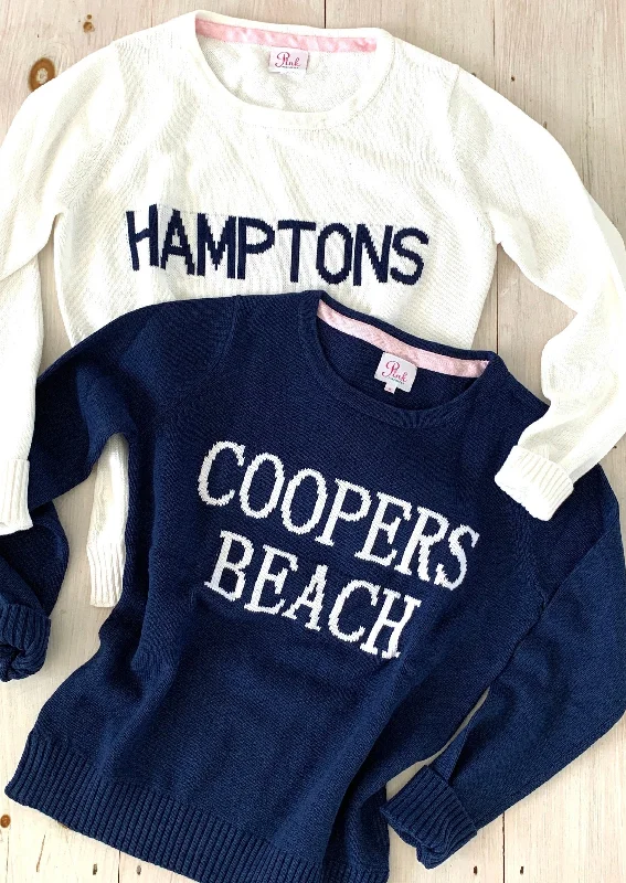 Hamptons and Coopers Beach Sweaters 100% Cotton Spandex Rayon Corduroy