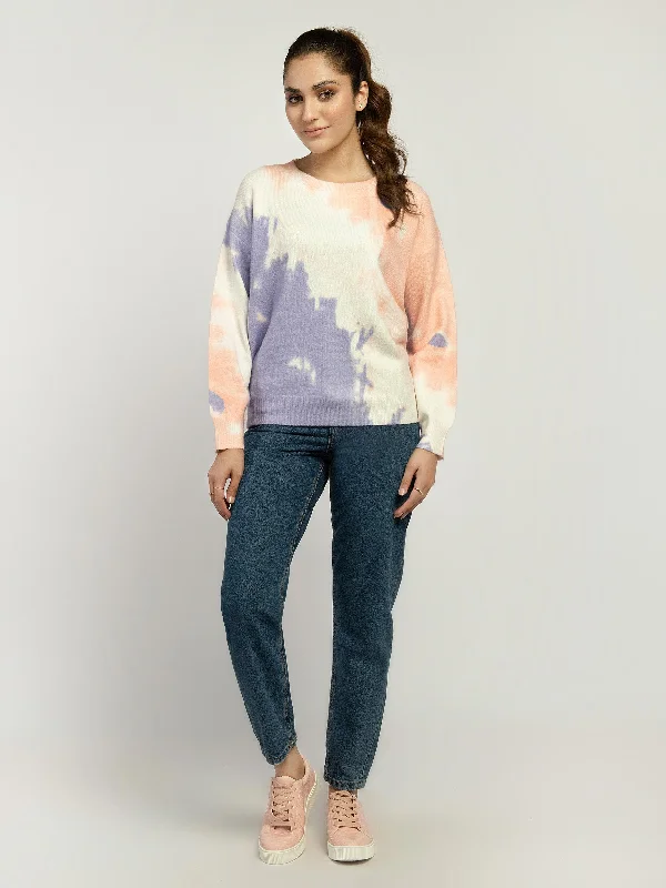 Water Color Sweater Layered Multi-layer Single Layer
