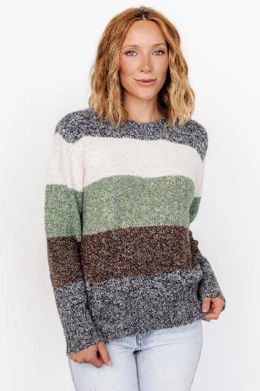 Ledger Sweater | Multi Stripe Terry Terry Cloth Terry Knit