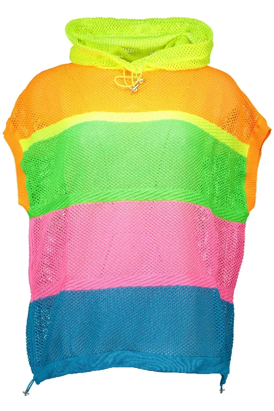 Love Moschino Multicolor Polyester Women Sweater Hooded Sweater Collared Sweater Shawl Collar Love Moschino Multicolor Polyester Women Sweater Hooded Sweater Collared Sweater Shawl Collar