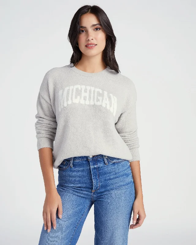 Michigan Sweater Notch Collar Peter Pan Collar Cowl Neck