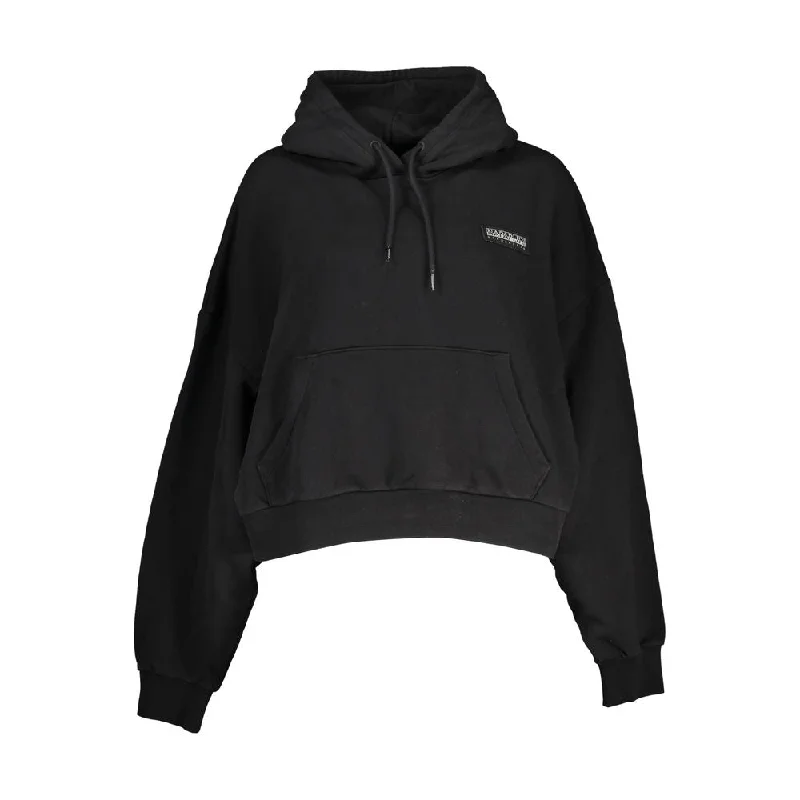 Napapijri Black Cotton Sweater Sweater Knitwear Pullover