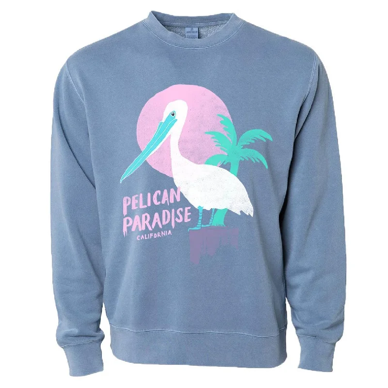 Pelican Paradise Light Blue Sweater Slim Fit Regular Fit Oversized