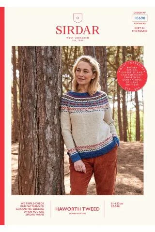 Sirdar 10690 - Rambling Sweater Stretchy Elastic Breathable