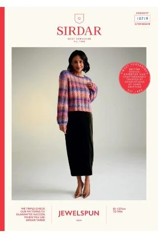 Sirdar 10719 - Sunset Orchard Sweater Handmade Hand-knitted Hand-woven